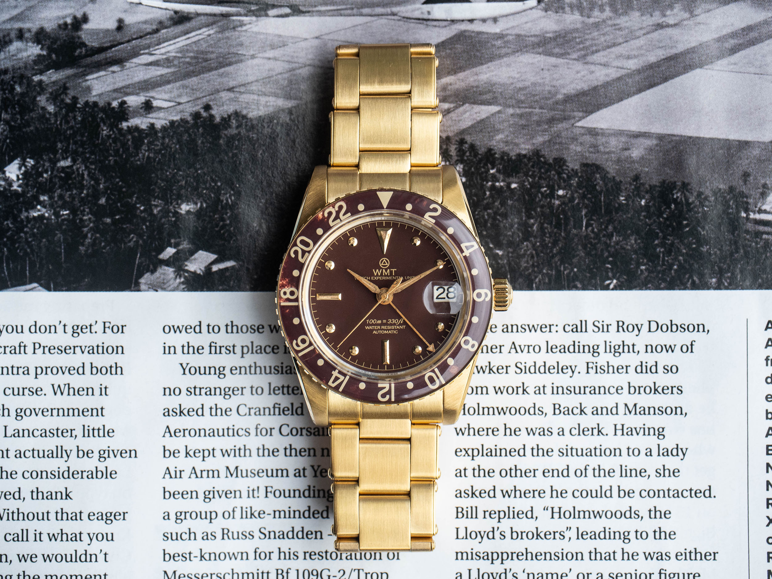 WMT Watches Panton MkII Brown Dial Gold