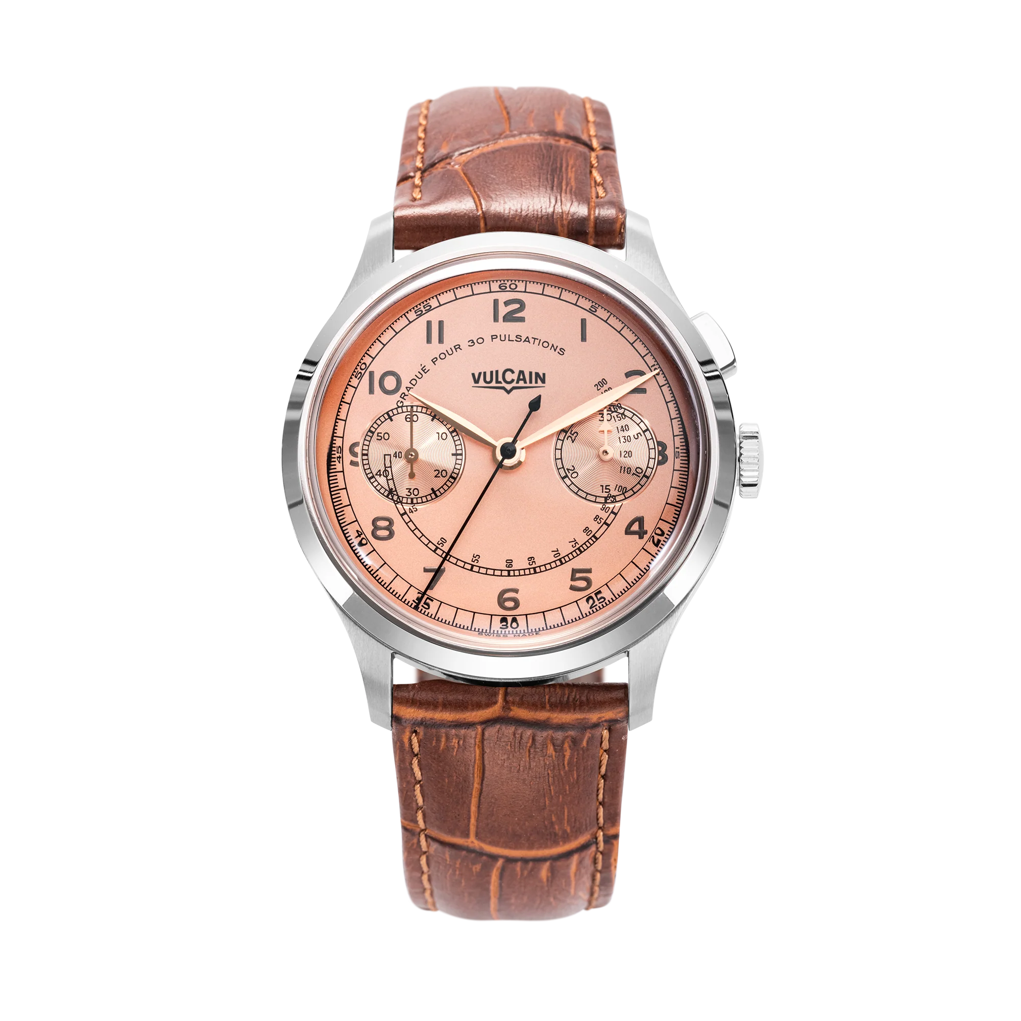 Vulcain Monopusher Heritage - Salmon