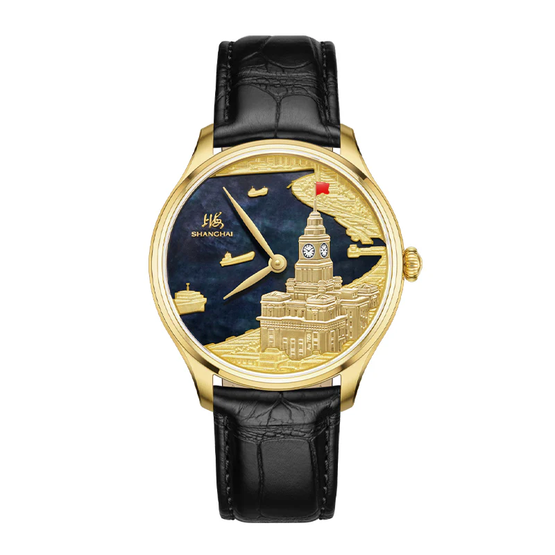 Shanghai Watch Shanghai Chime On The Bund 40mm Watch - Dark Dial