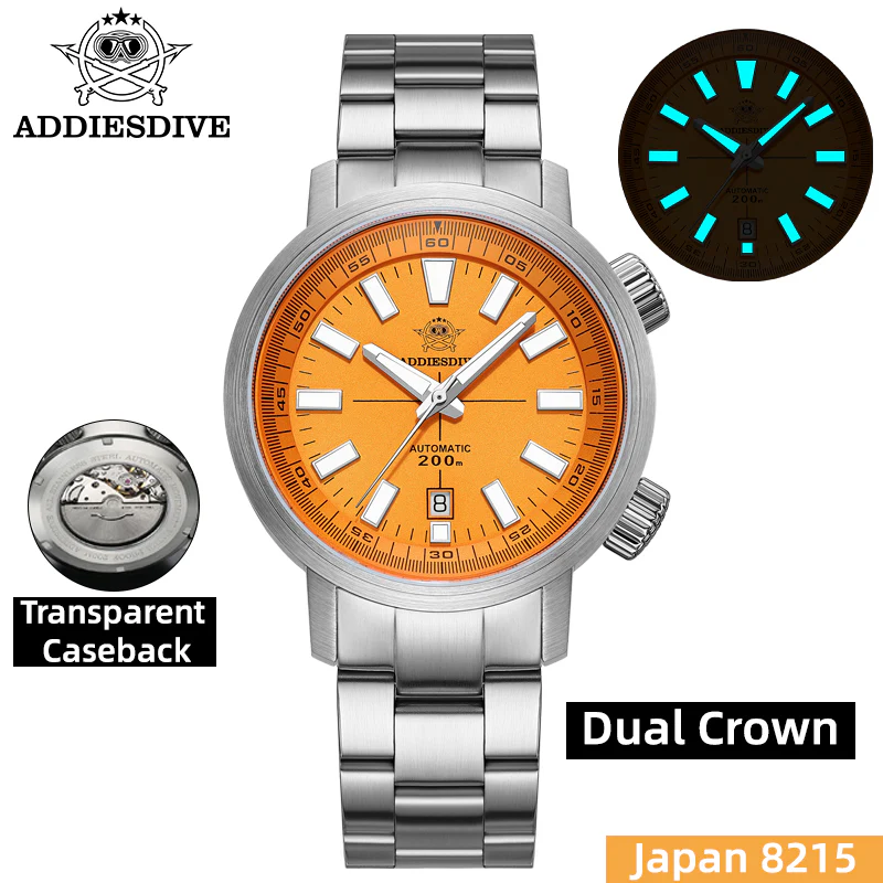 Addiesdive Addiesdive Dual Crown Captain Willard 6105 Homage AD2093