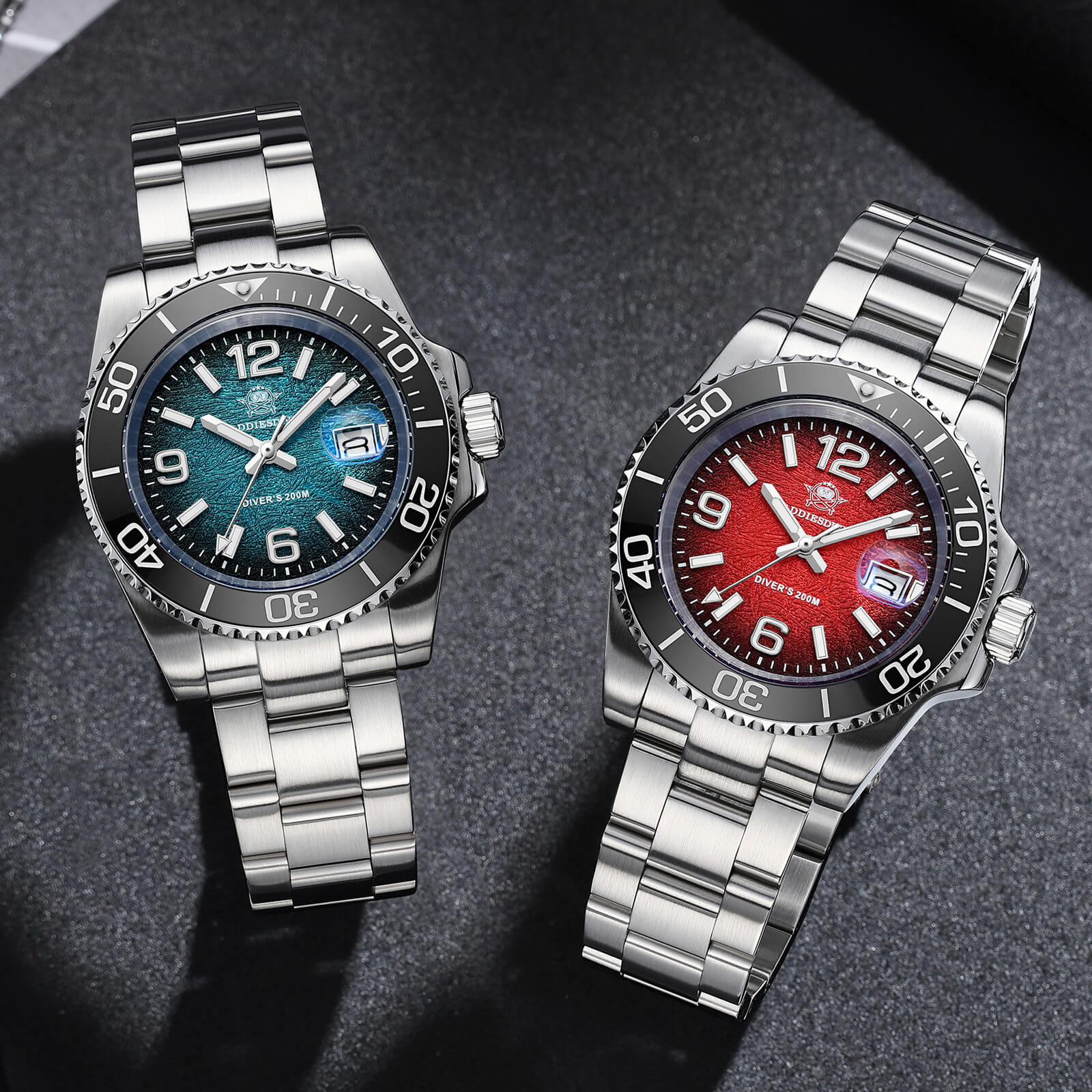 Addiesdive Addiesdive 41mm Modern Sub Quartz Watch with 200M Water Waterproof,AD2513