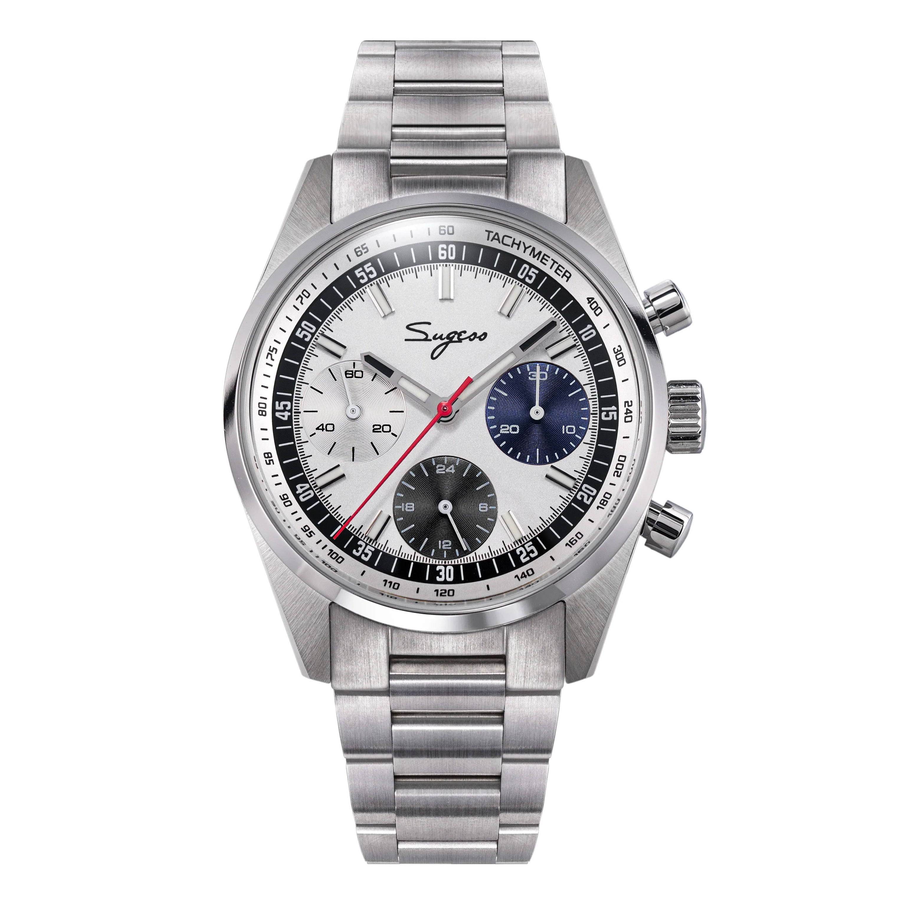 Sugess Sugess S465 Chronograph Stainless Steel Special Dial Silver Hand