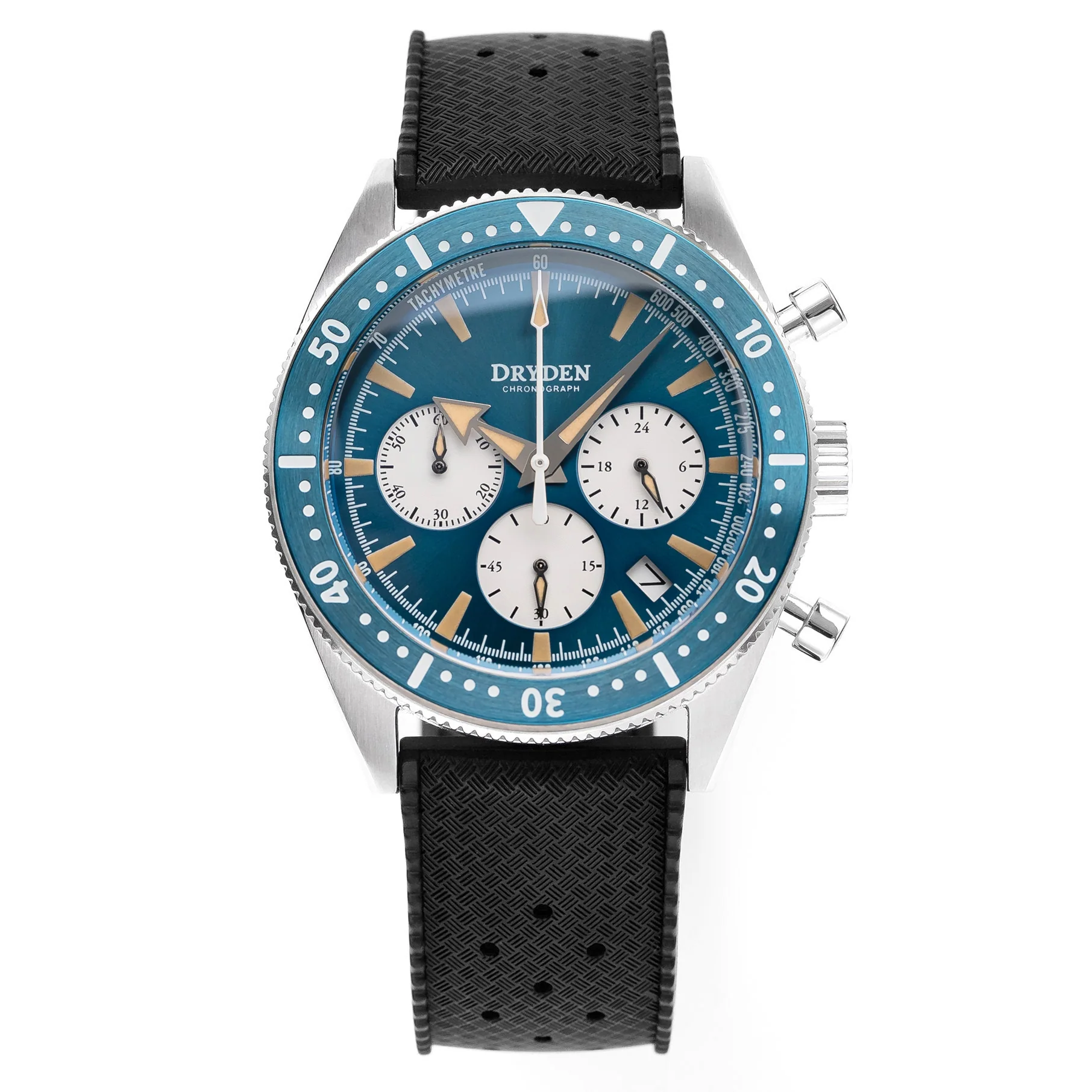 Dryden Watch Company Dryden Chrono Diver Series 1 - Blue Vintage