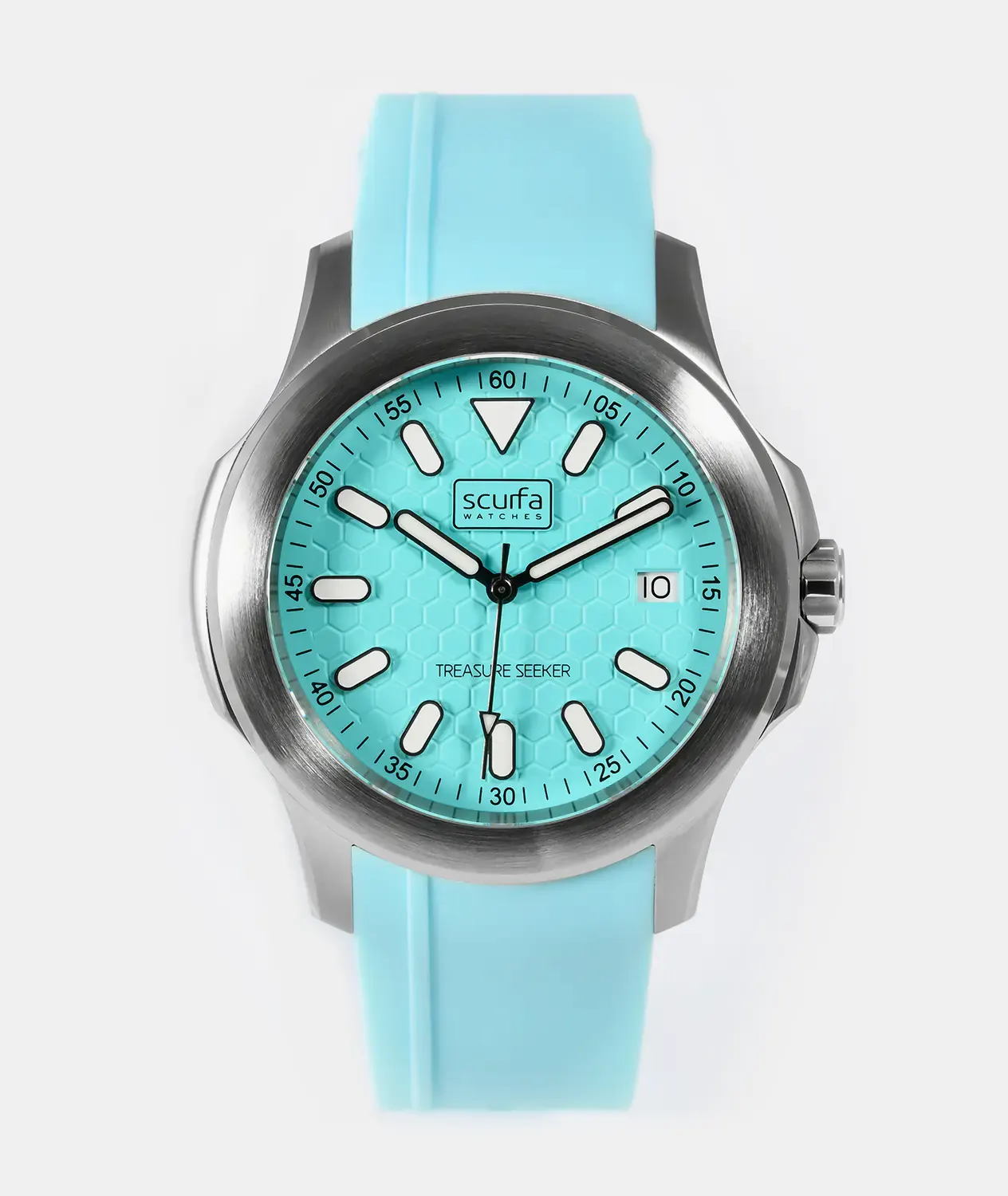 Scurfa Top Side Crew Stainless Steel Turquoise Dial – Mens