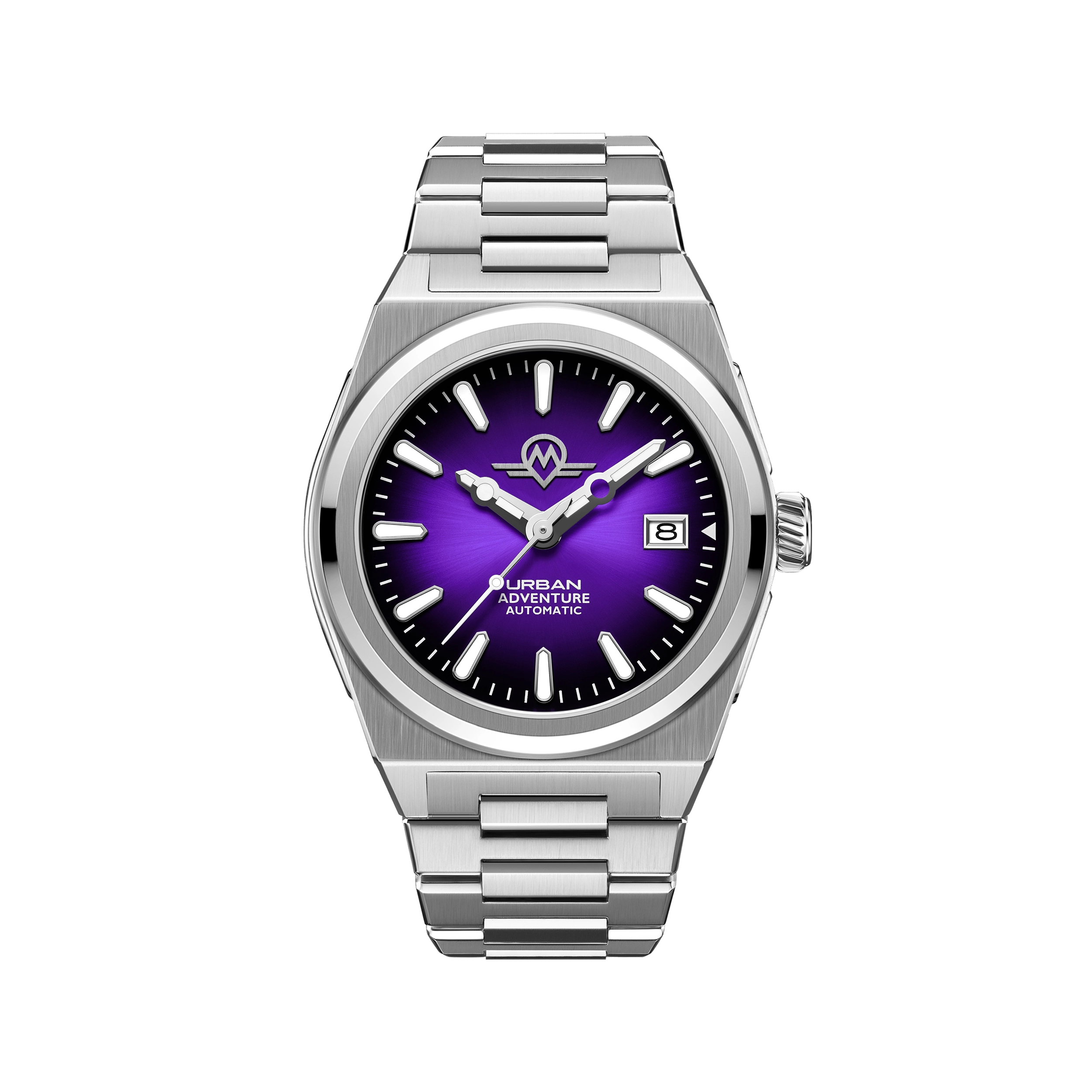 Monro MONRO URBAN ADVENTURE MUA-A3, Automatic, 40mm Stainless Steel, Purple Dial