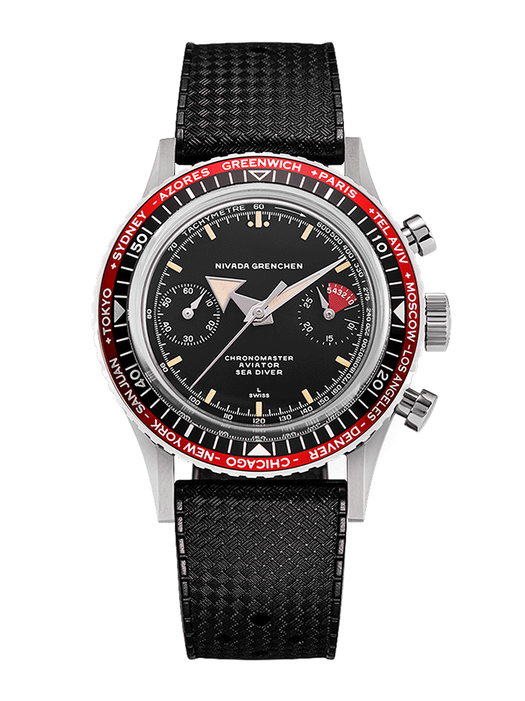 Nivada Grenchen CHRONOMASTER BROAD ARROW INTER.BEZEL - 38MM