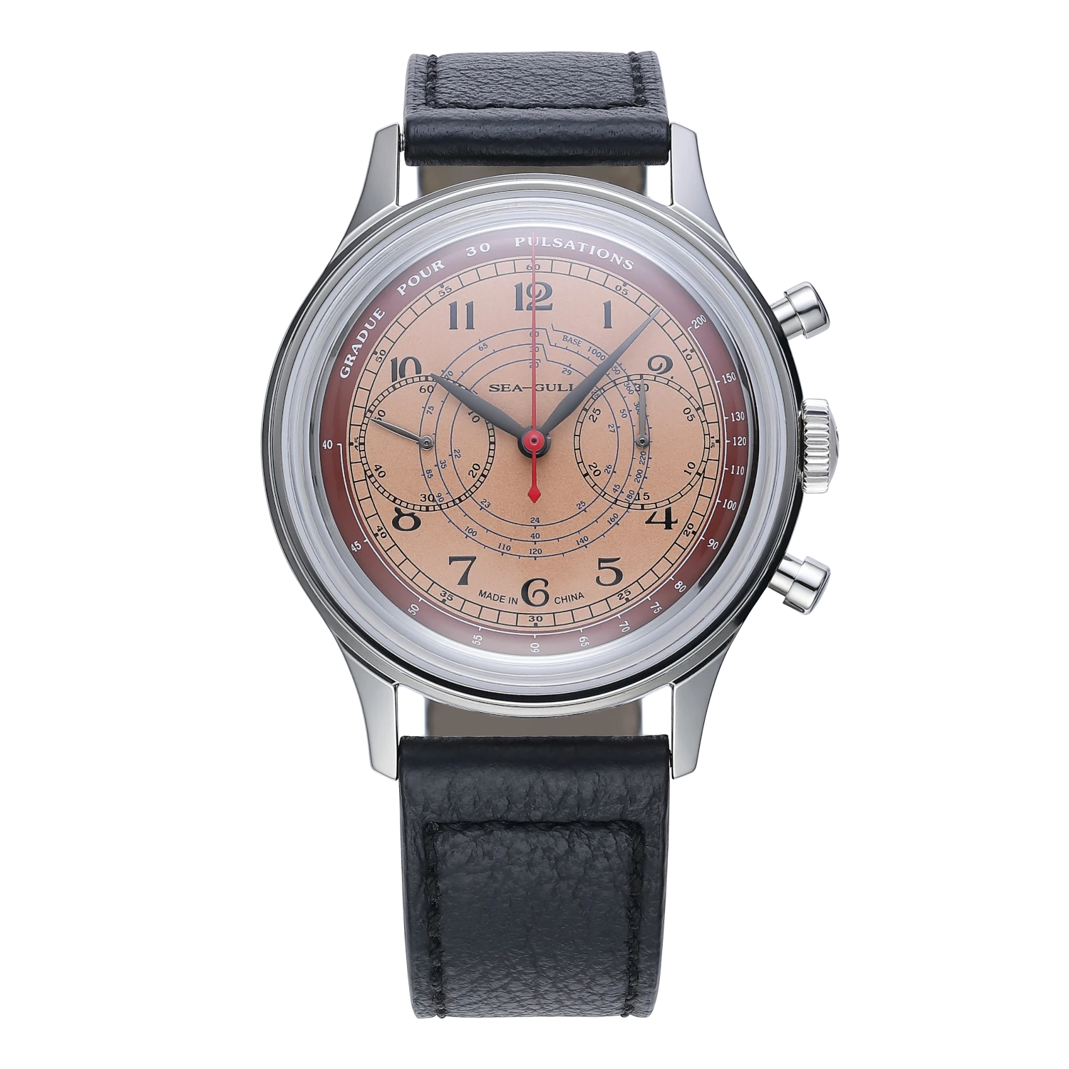Sea-Gull 1963 Series Archimedean Spiral Pulsometer Scale Gradué Pour 30 Pulsations 40mm