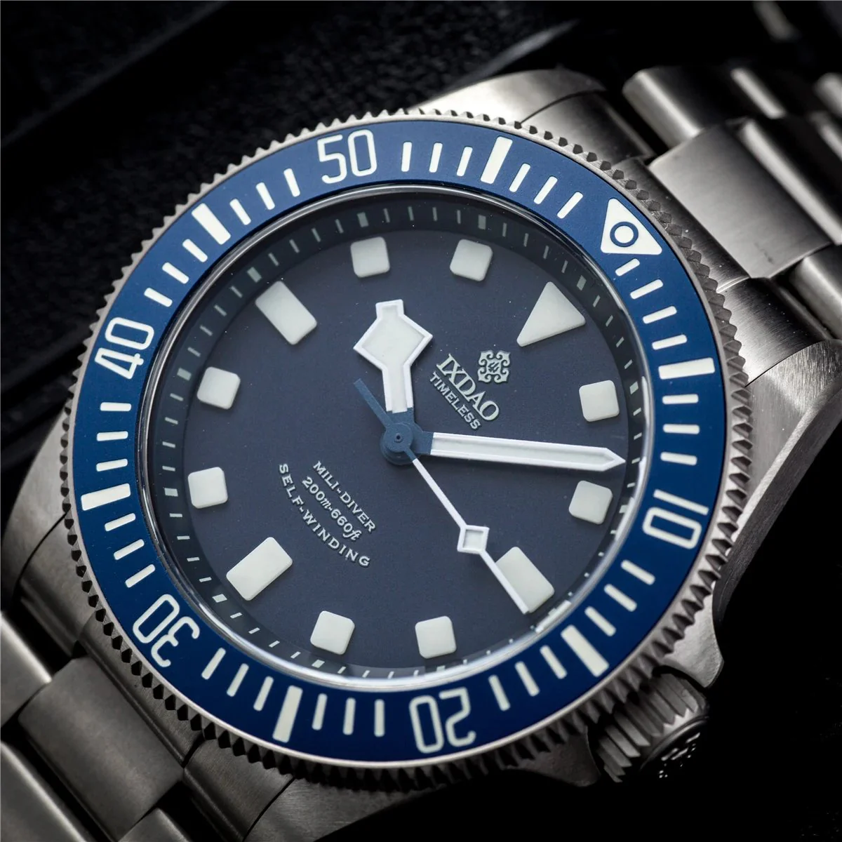 IXDAO IX&DAO JD-X02T 39mm Men's Automatic Mechanical Watches Diving Vintage Titanium Watch Top Sapphire 200m Waterproof Clock BGW-9 IXDAO X02T