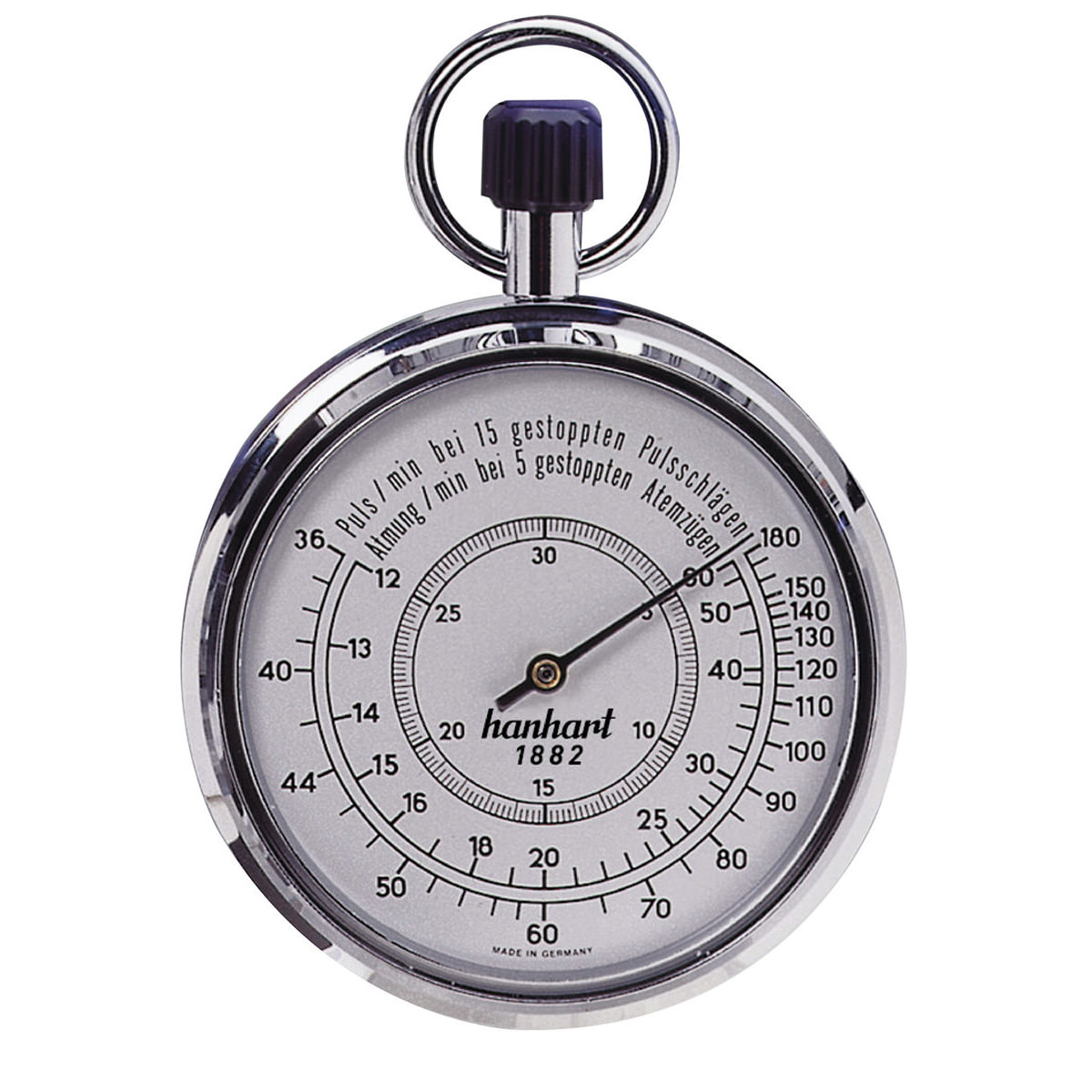 Hanhart Kronenstopper – Puls/Atmung 1/10 Sek.