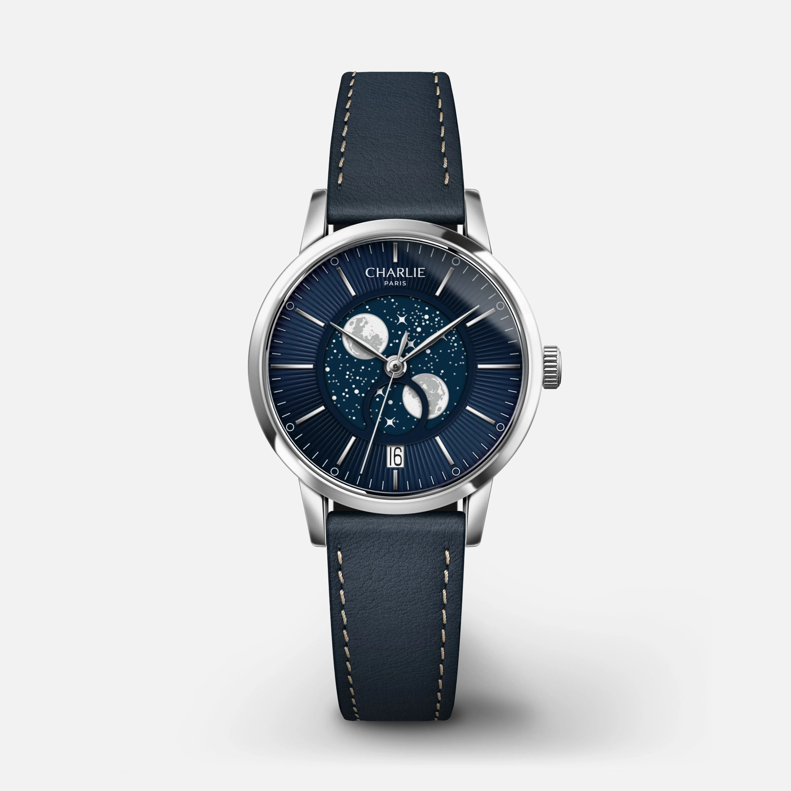 Charlie Paris SULLY - Phase de Lune - Acier & Bleu