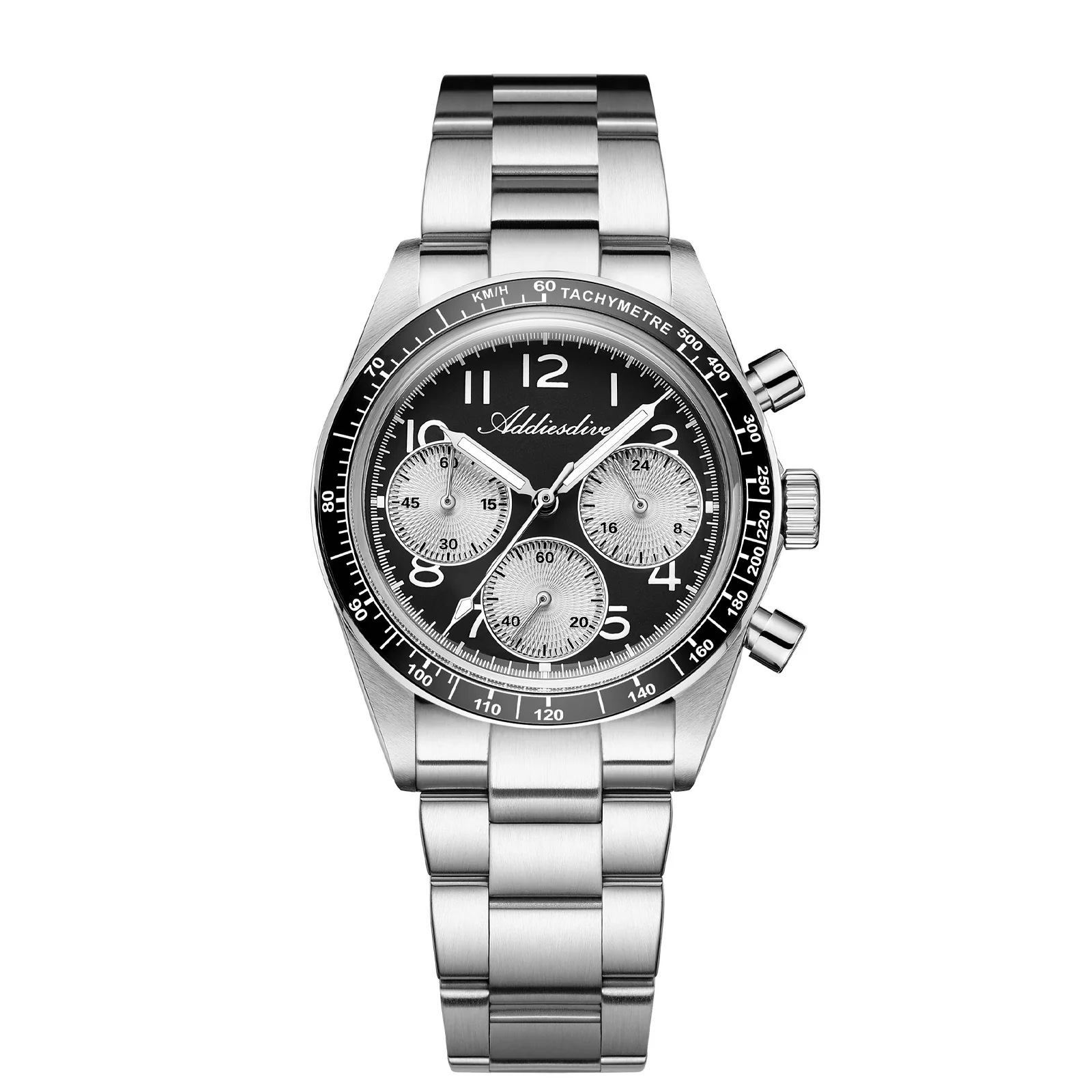 Addiesdive 🔥Summer Sale🔥ADDIESDIVE 37mm VK63/0S20 Triple-Register Chronograph Watch AD2517/AD2543