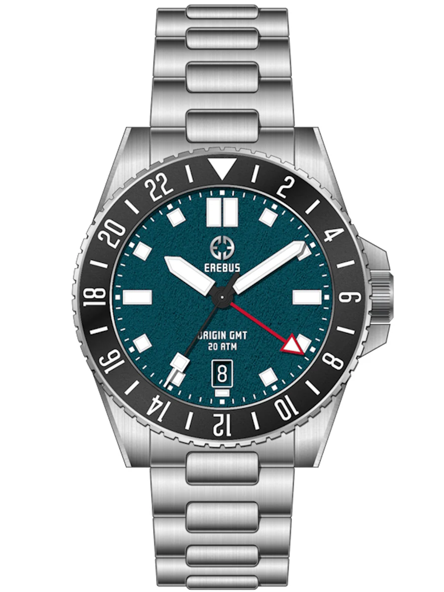 Erebus Watches ORIGIN GMT Classic Deep Teal