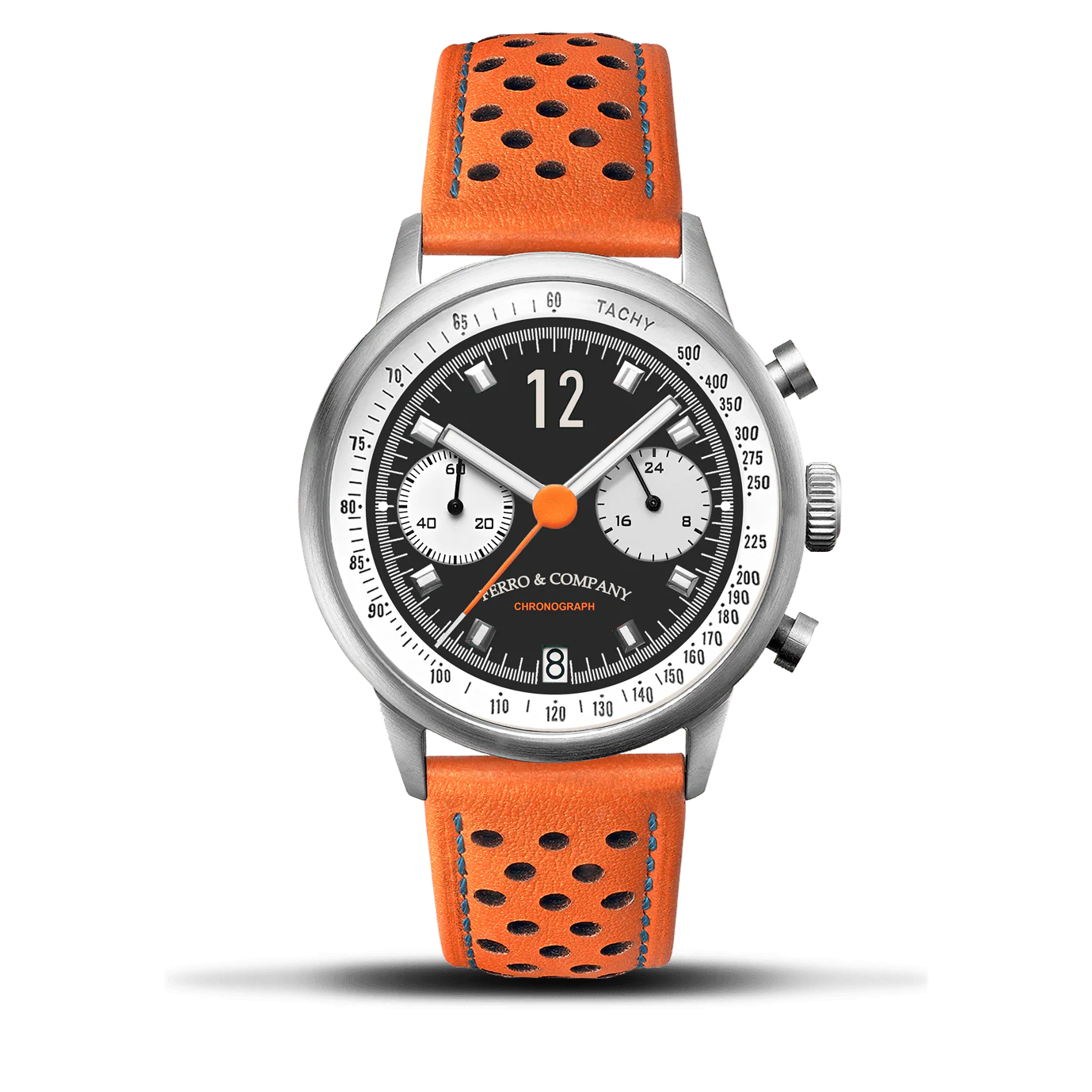 Ferro & Co Race Master Chronograph BLACK / ORANGE STR