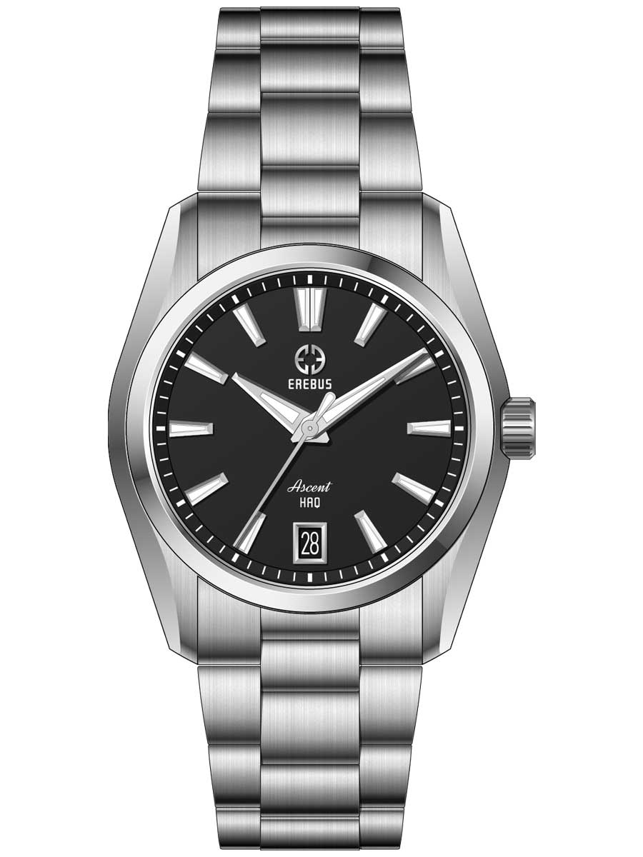 Erebus Watches ASCENT HAQ 36 Black Enamel