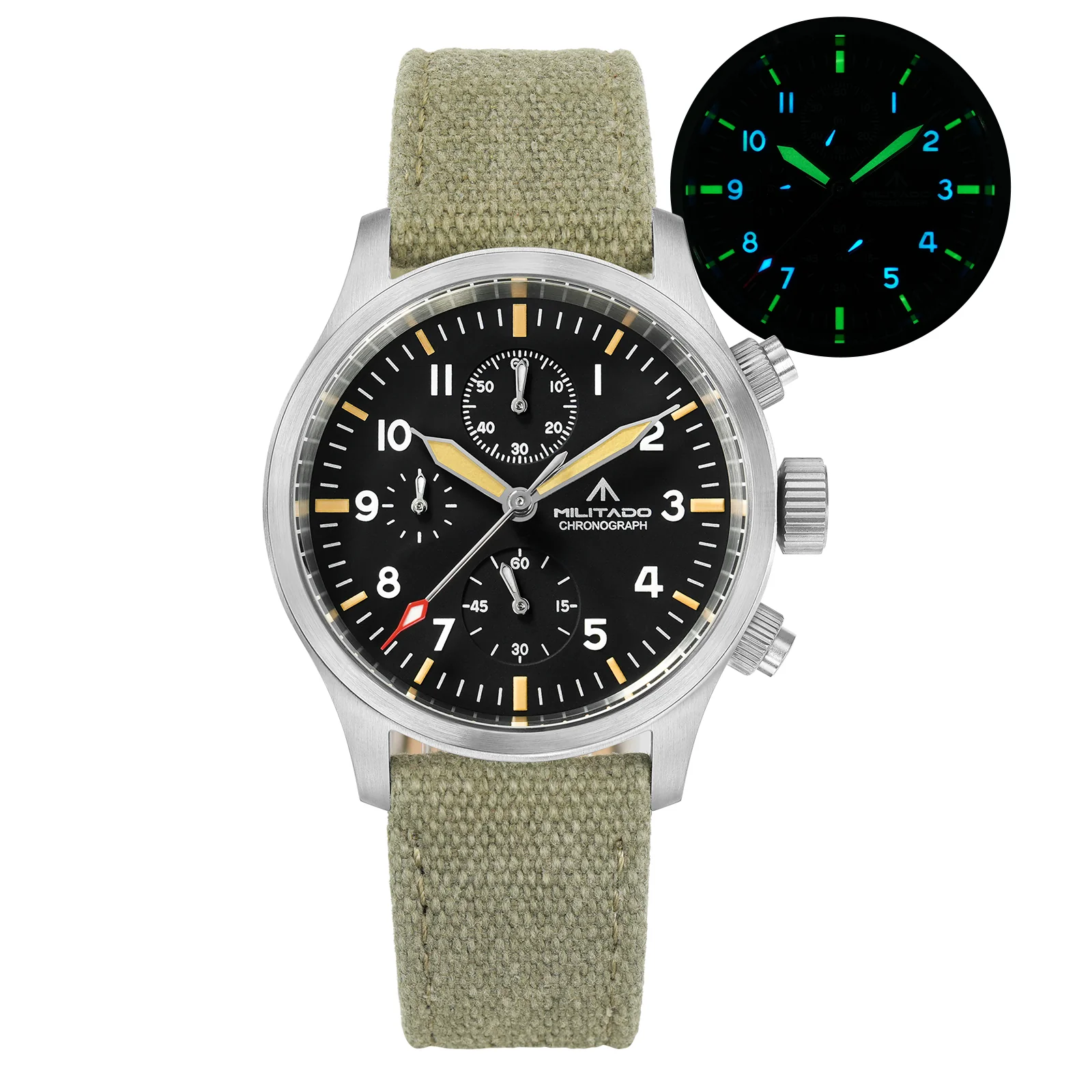 Militado Militado Retro 39mm Chronograph Watch ML1868-3