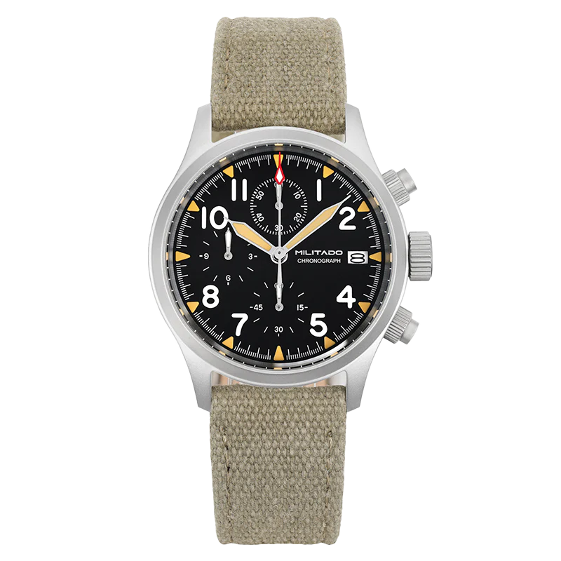 Militado Militado 39mm Retro VK67 Quartz Chronograph Watch ML1868
