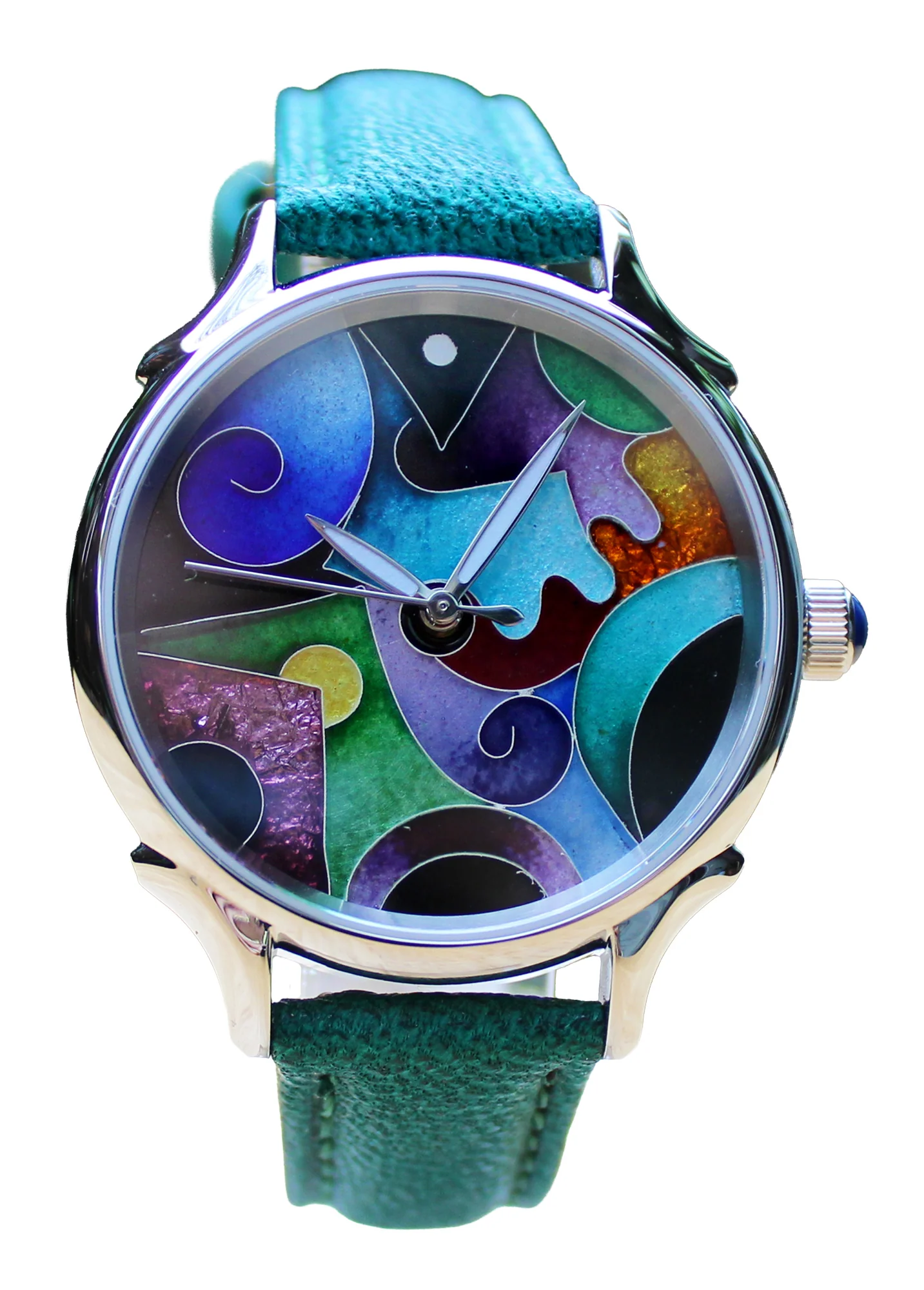 Celeste Watch Company Cloisonné 36mm Outburst by Terri Hickey
