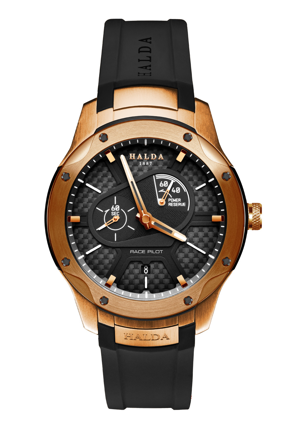 Halda RACE PILOT GOLD | GOLD BEZEL