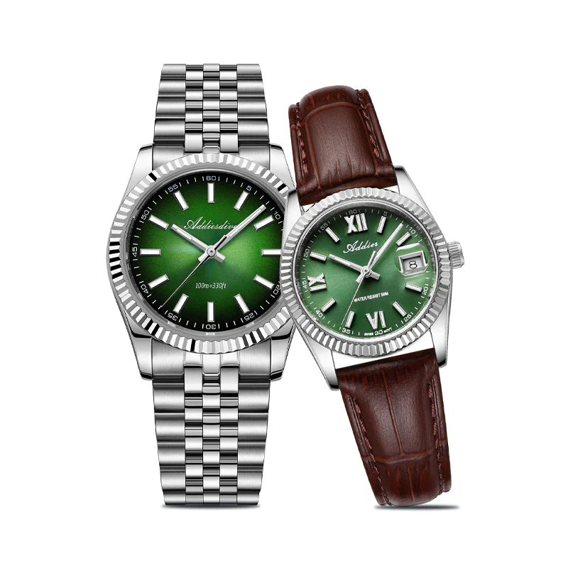 Addiesdive Couple Watch Set – 36mm Men & 28mm Women Matching Watches