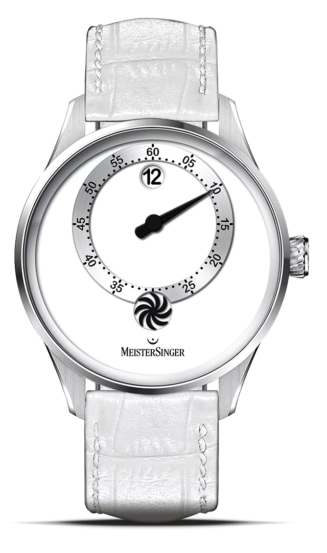 MeisterSinger Panthero Jumping Hour, Weiß