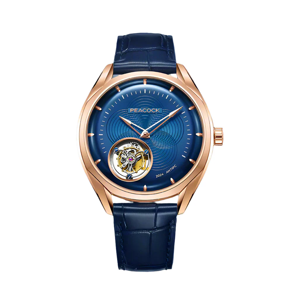Peacock Peacock Hand-Made Guilloché Classic-Grandeur Tourbillon Watch