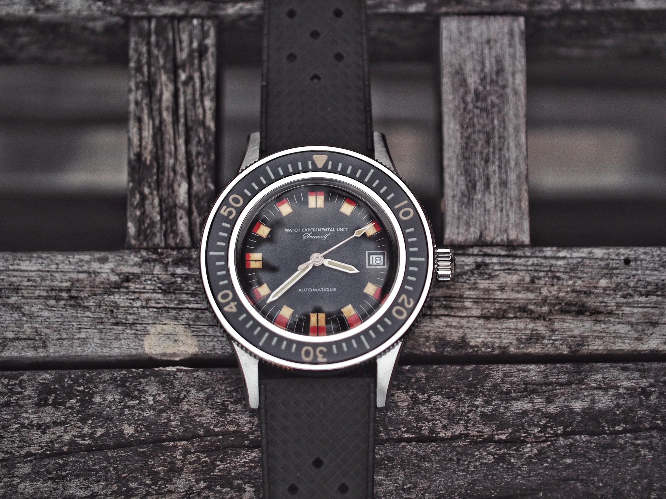 WMT Watches Seawolf – Classic III / Aged Edition / Rubber Strap