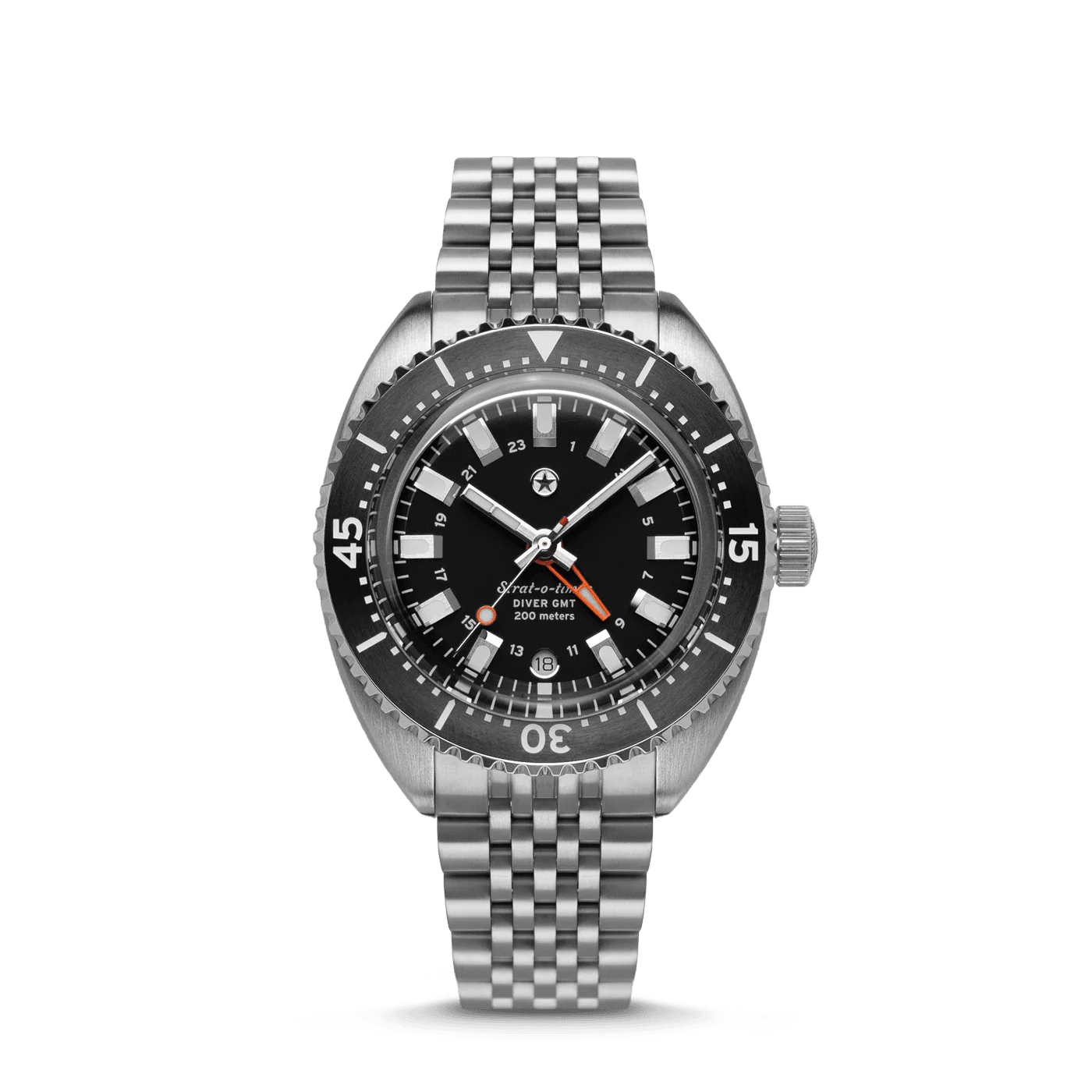 Jack Mason Strat-o-timer Titanium Diver GMT: Anthracite