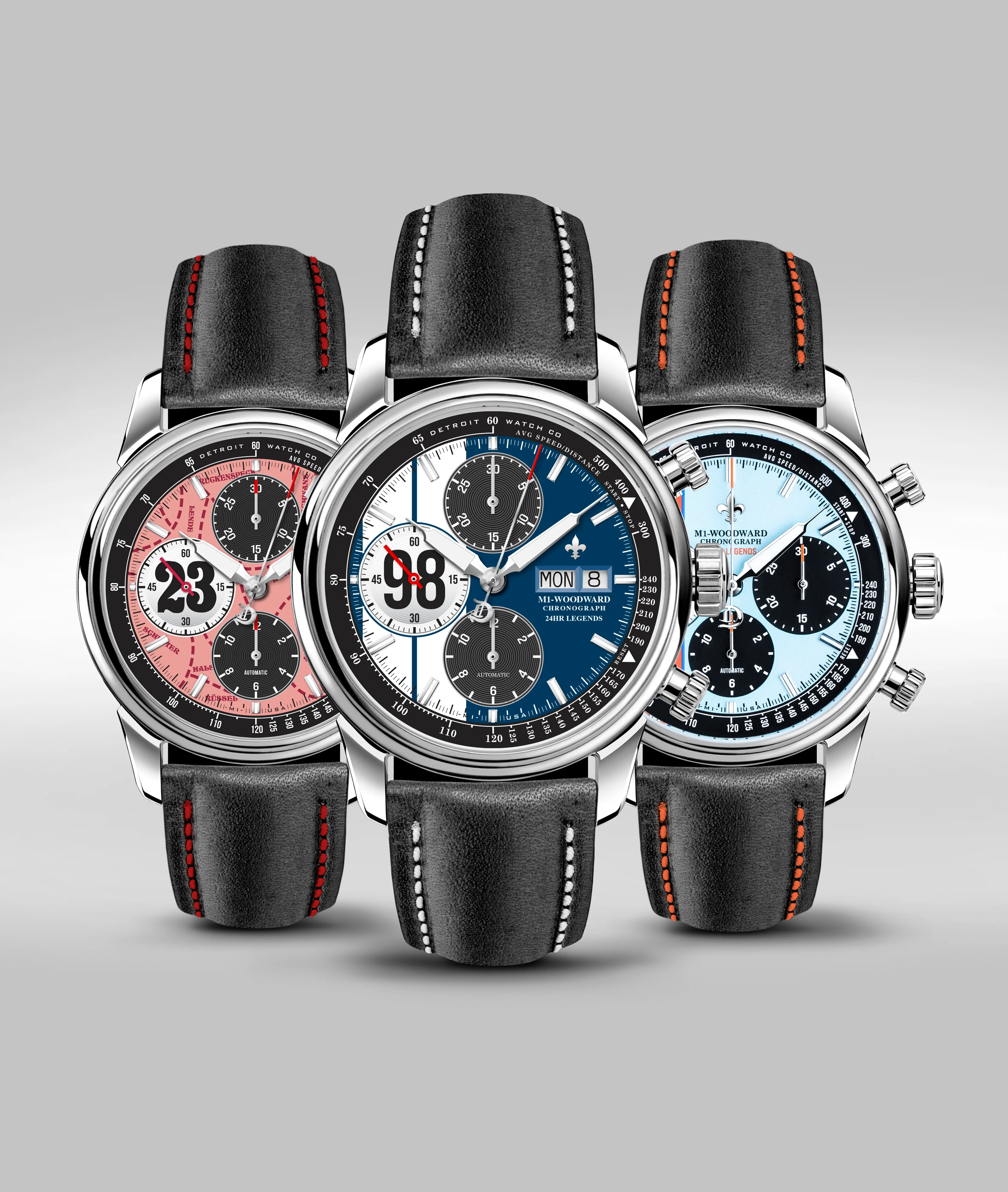 Detroit Watch Company 42mm M1-24hr Legends Chrono Collection