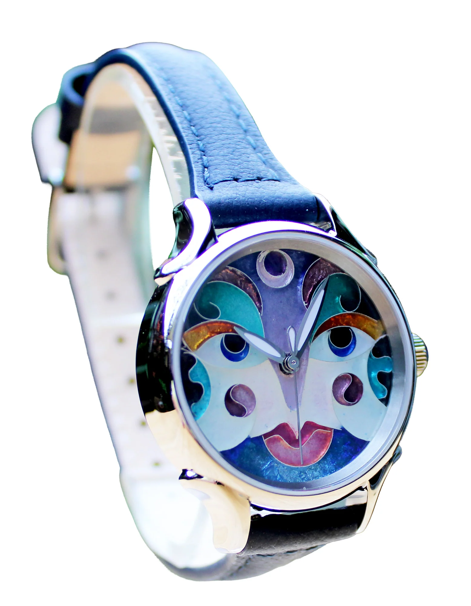 Celeste Watch Company Cloisonné 32mm Masquerade by Terri Hickey