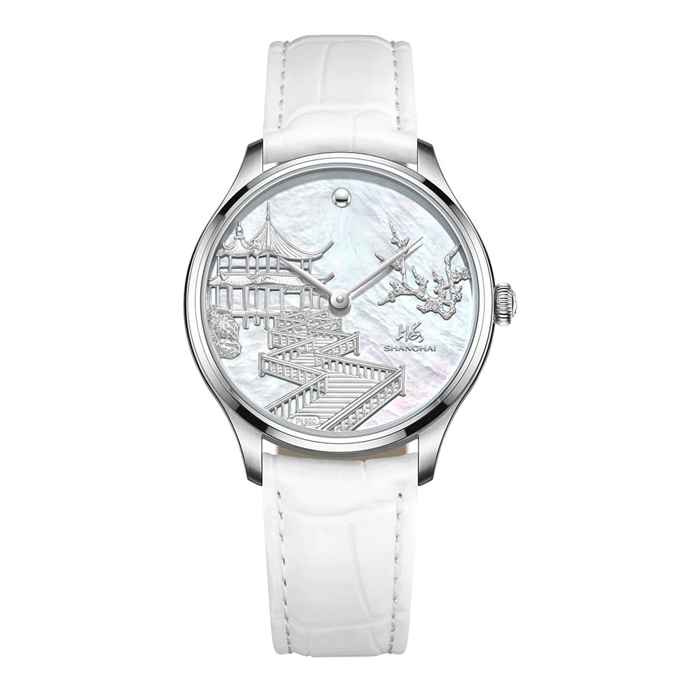 Shanghai Watch Shanghai Under Moonlight 36mm Watch - White Dial