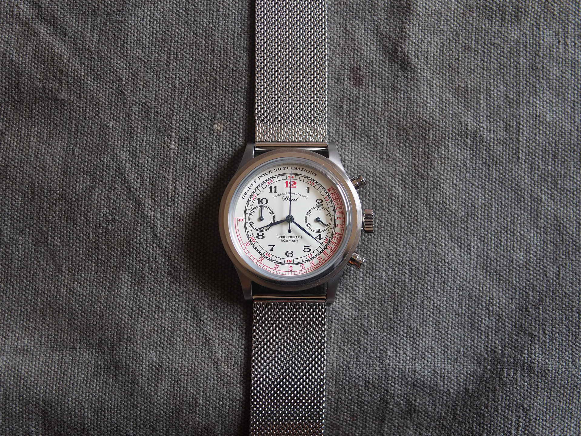 WMT Watches Grumman – Pulsograph dial