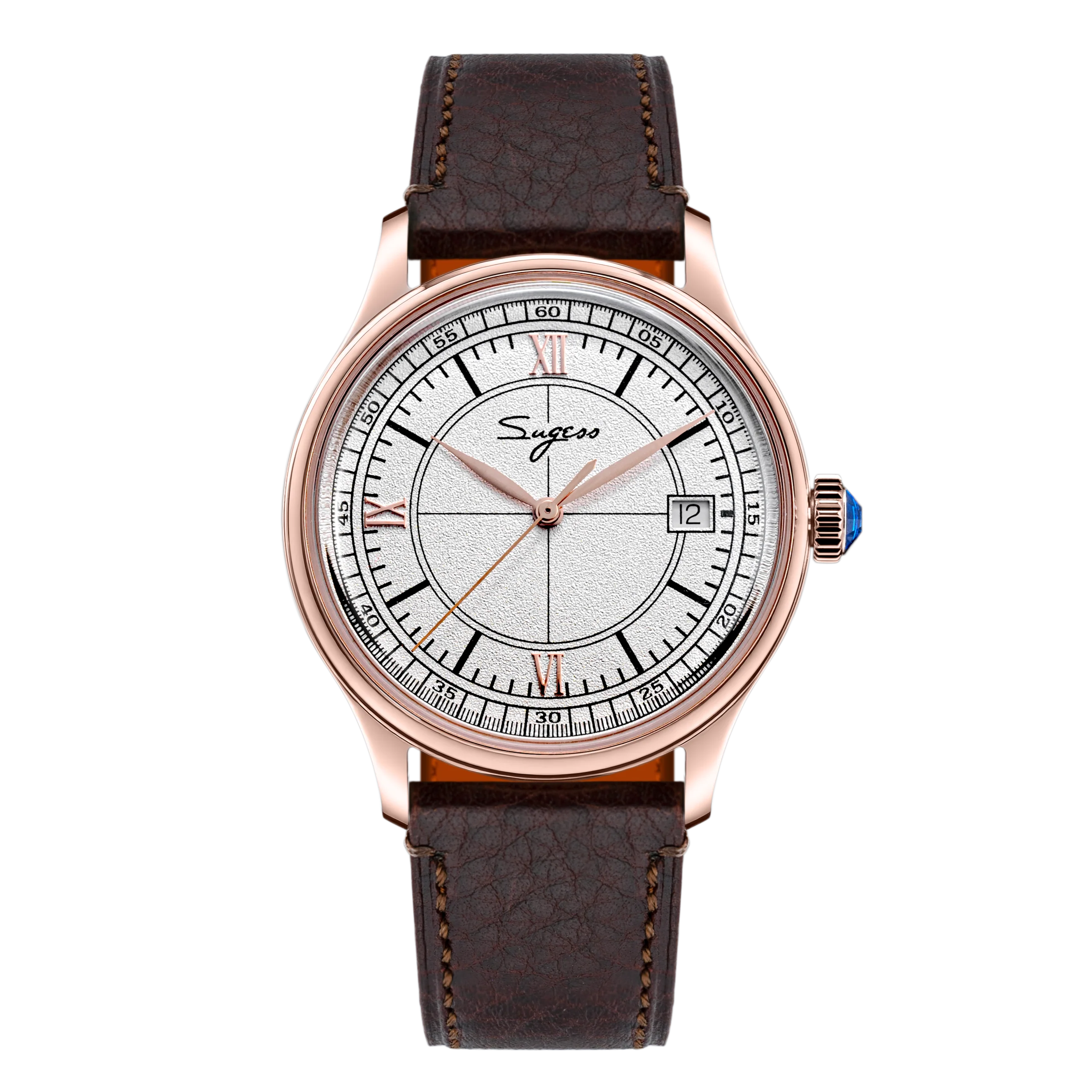 Sugess Heritage S455 Ivory Dial Rose Gold Automatic