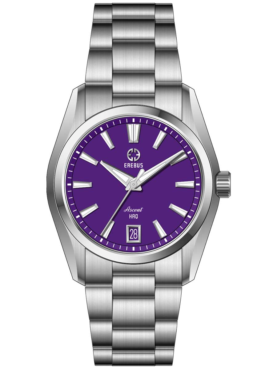Erebus Watches ASCENT HAQ 36 Purple Enamel