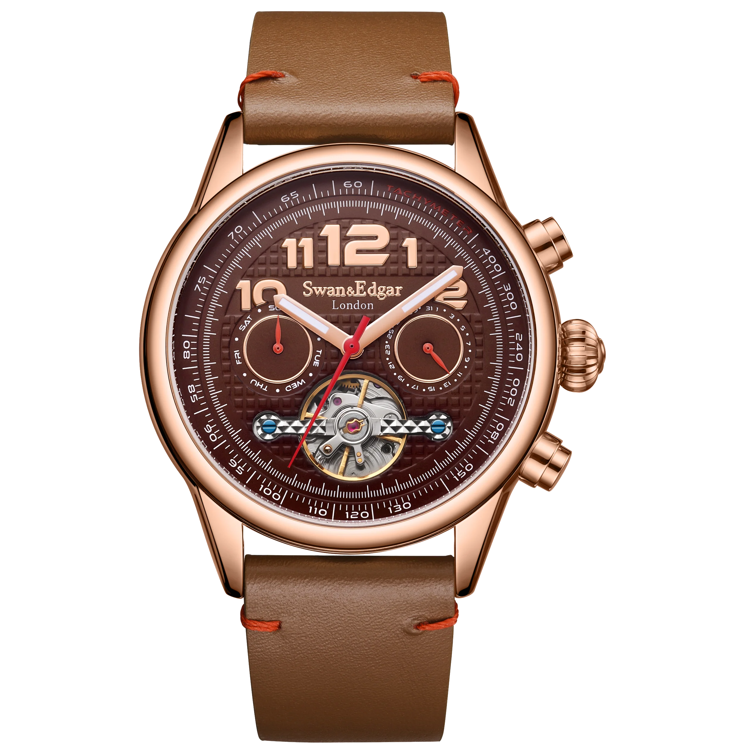 Swan & Edgar Hasten Automatic- Rose Brown