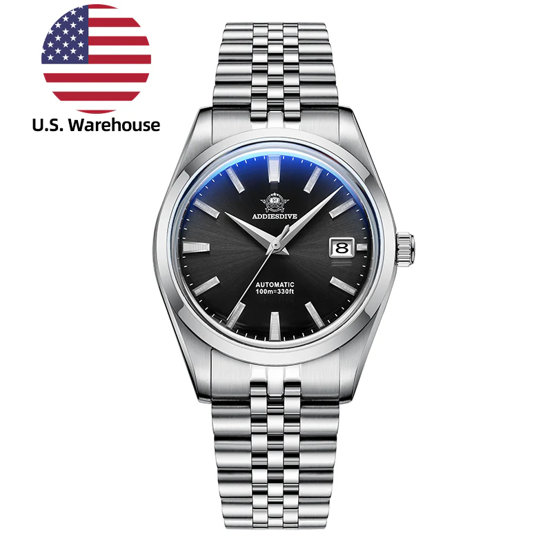 Addiesdive U.S. Warehouse -Addiesdive Automatic Watch Diver's 100M NH35 (AD2029)