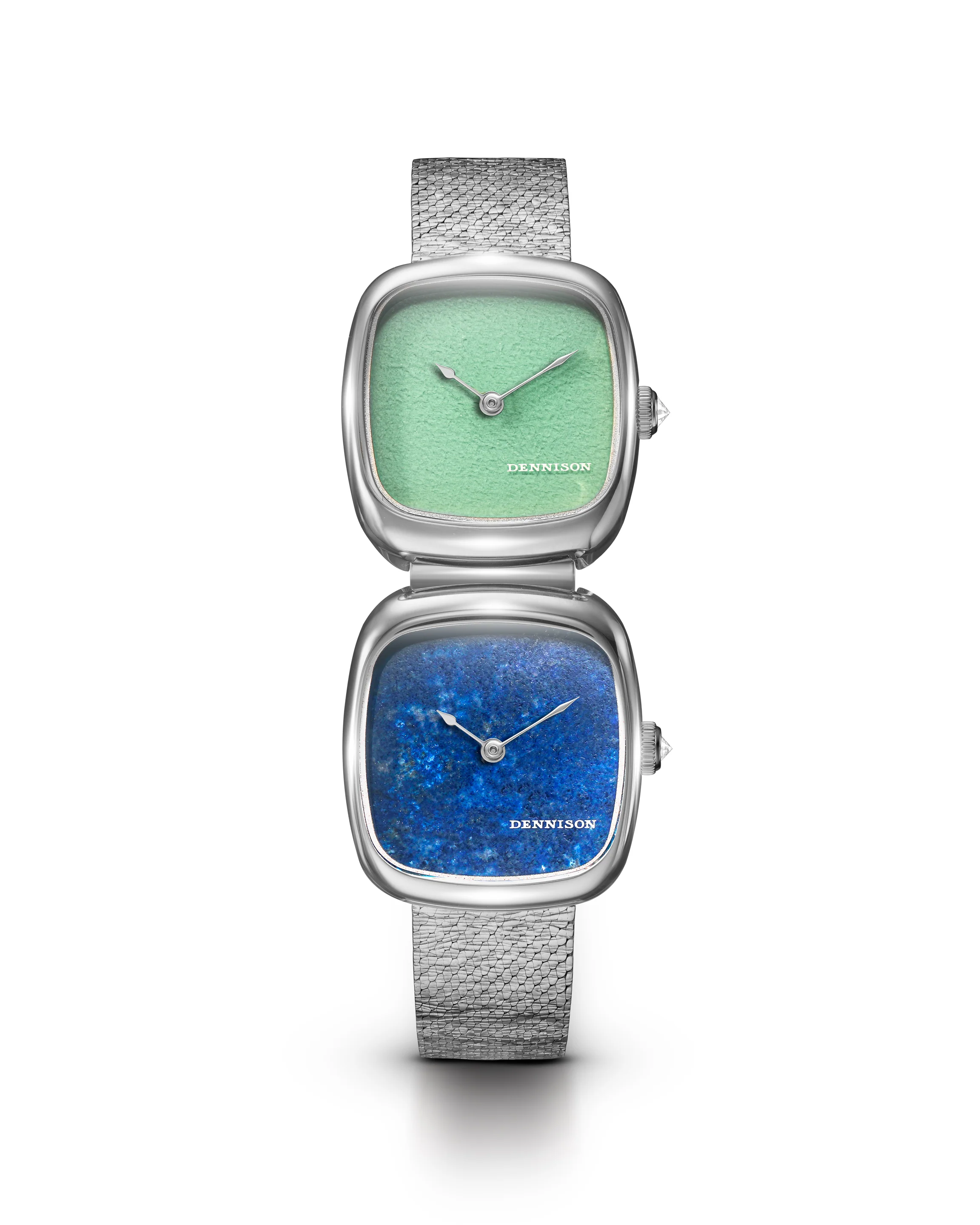 Dennison Dual Time Mini – Lagoon Jadeite & Lapis Lazuli