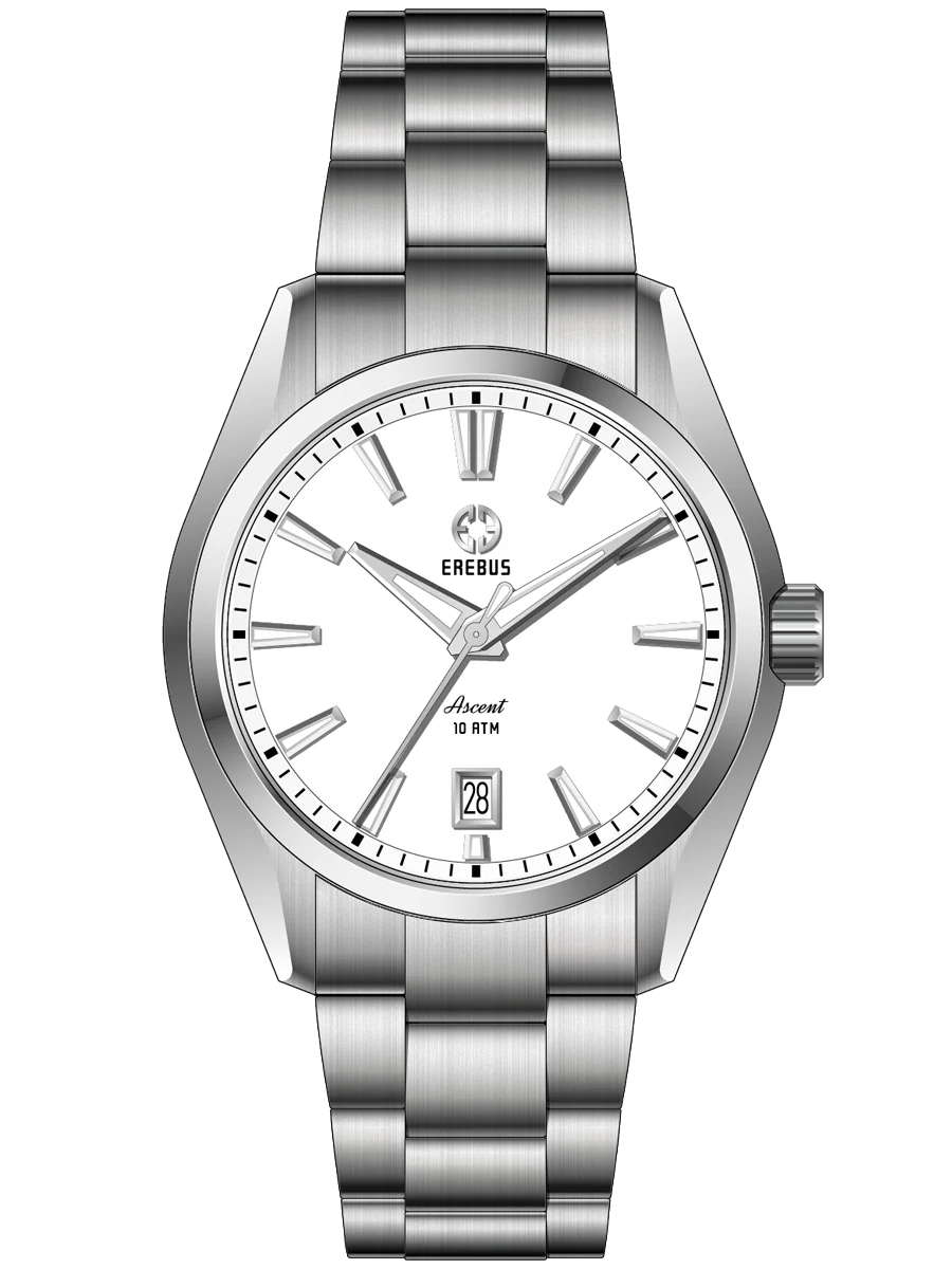 Erebus Watches ASCENT 39 White Enamel