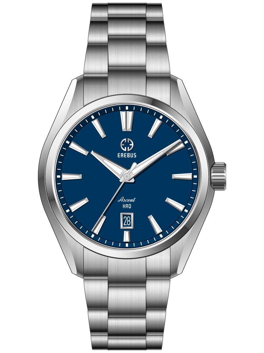 Erebus Watches ASCENT HAQ 41 Blue Enamel