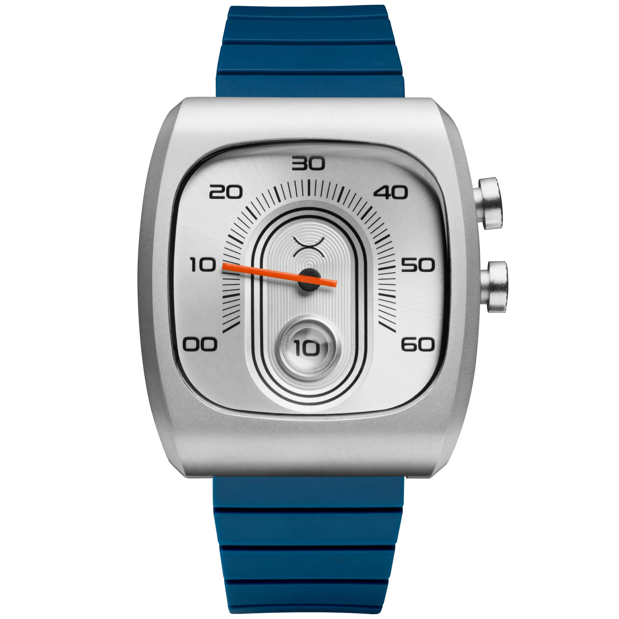 Xeric Retroscope Jump Hour Silver Blue