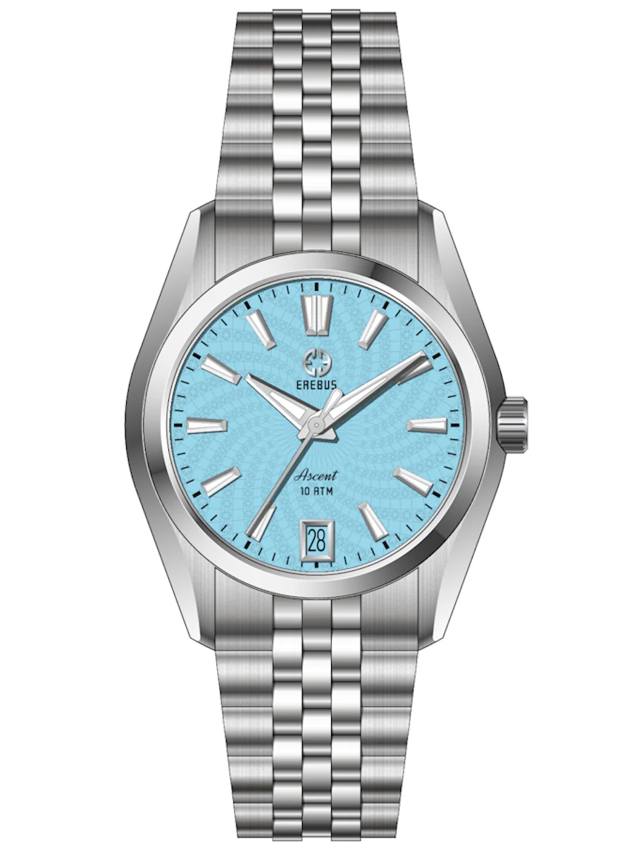 Erebus Watches ASCENT 34 Sky Blue Helix