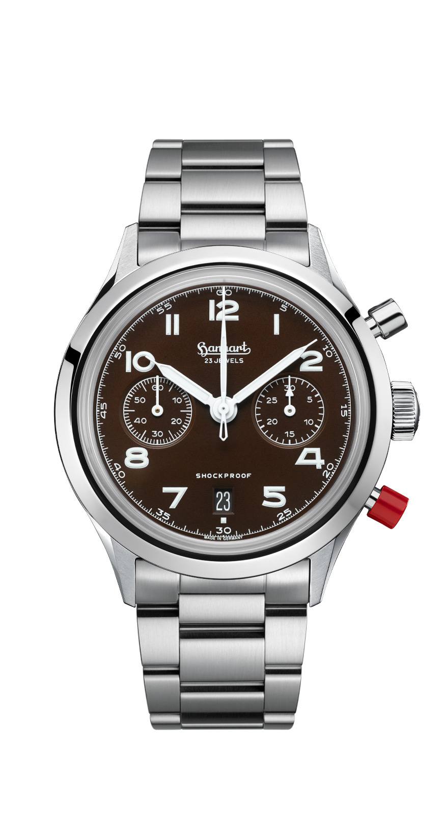 Hanhart 417 ES Mokka Flyback Date, 42 mm