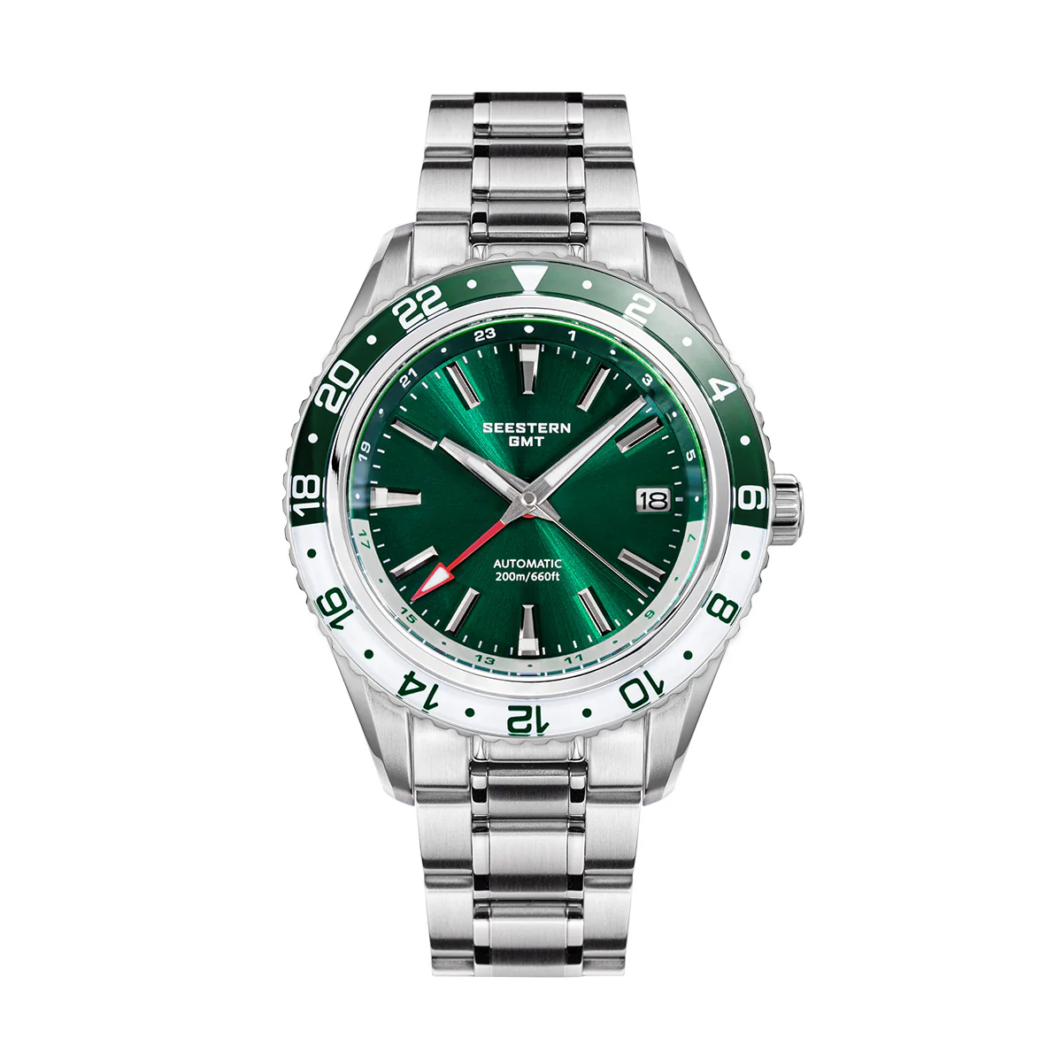 Sugess Seestern S456 GMT Automatic Burst Green Dial Automatic