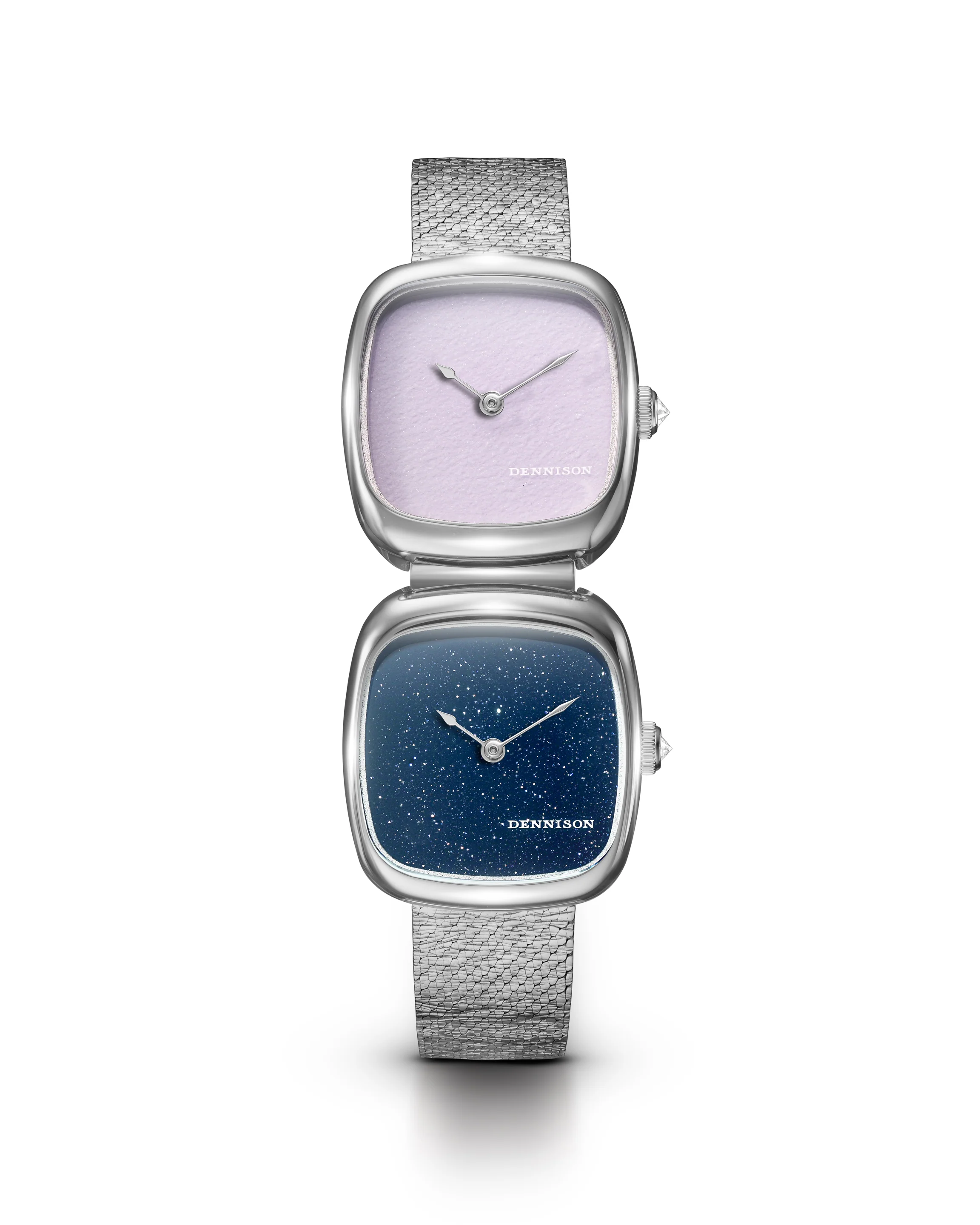 Dennison Dual Time Mini – Pink Malaysian Jade & Aventurine