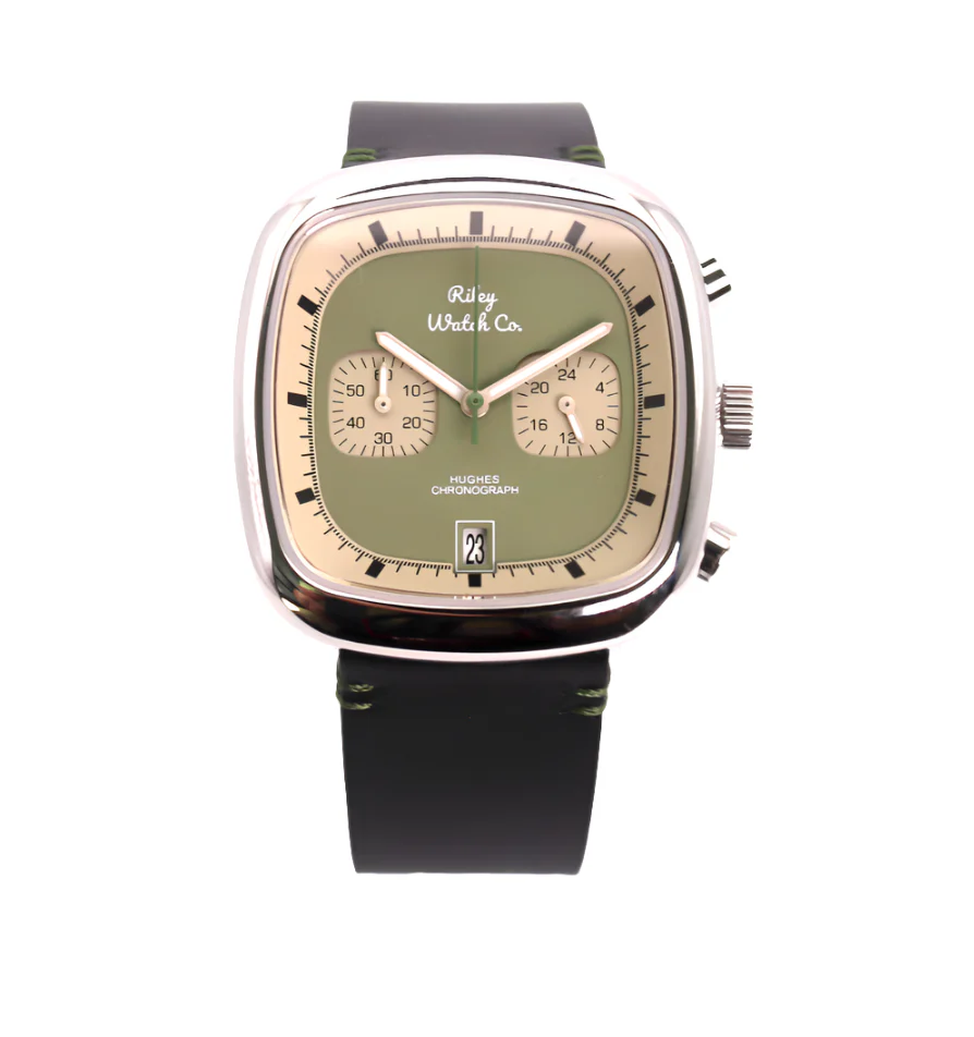 Riley Watch Co Howard Hughes HH01 - Legacy Retro Military Green
