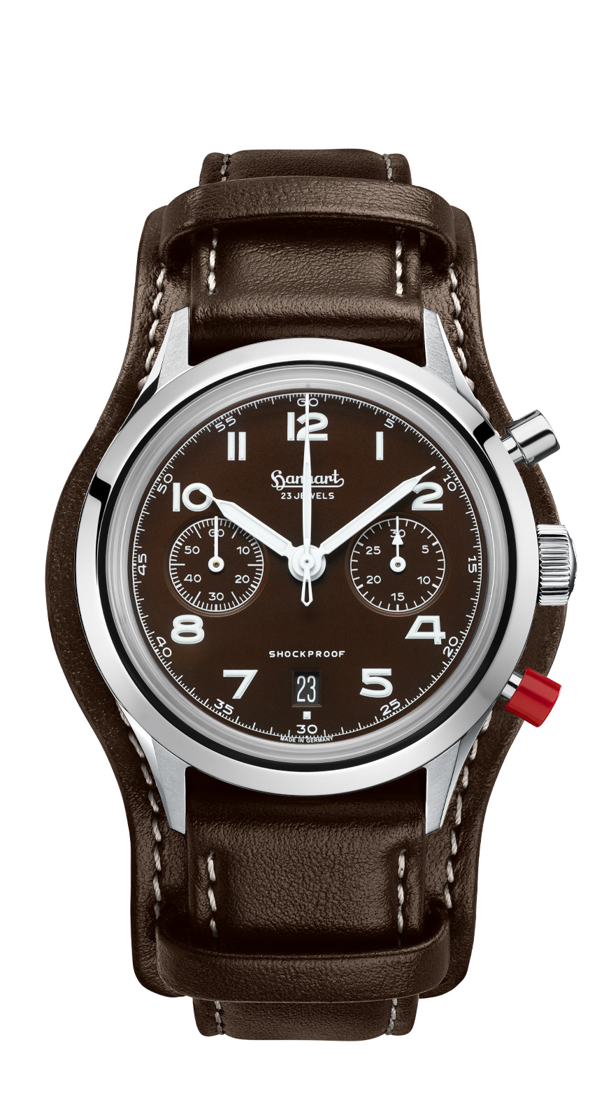 Hanhart 417 ES Mokka Flyback Date, 42 mm