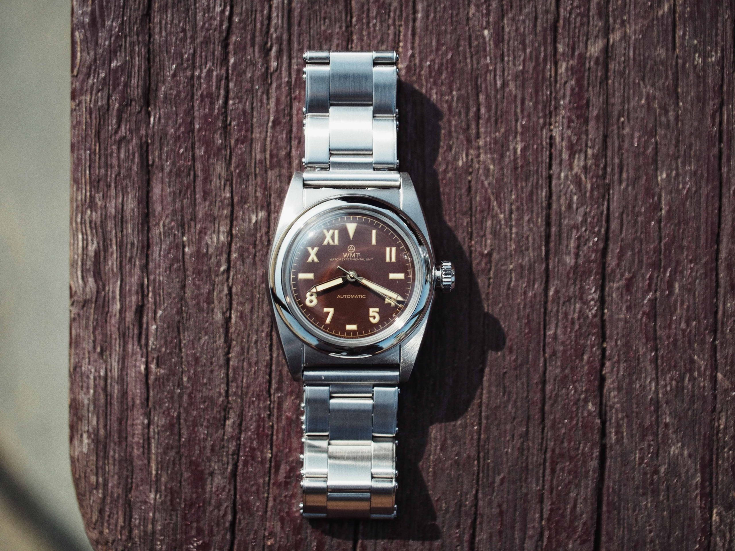 WMT Watches W15 – 9912 / Brown Dial / Metal Bracelet