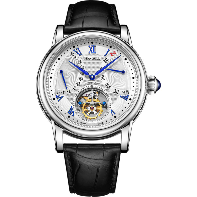 Sea-Gull Multifunctional Day-date Calendar Automatic Tourbillon 43mm