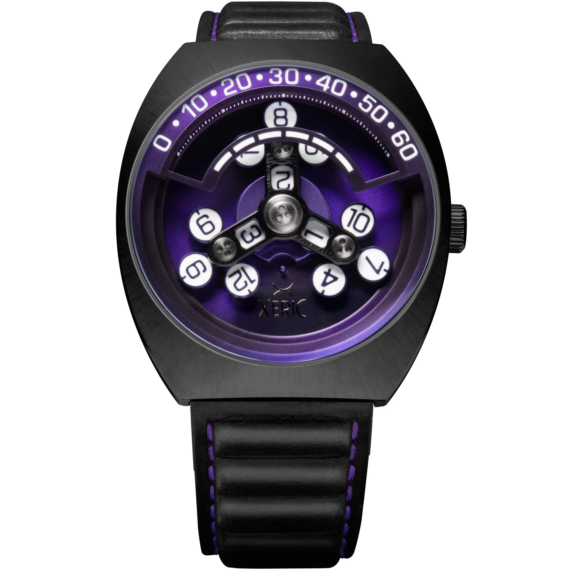 Xeric Scrambler Automatic Wandering Hour Gunmetal Purple