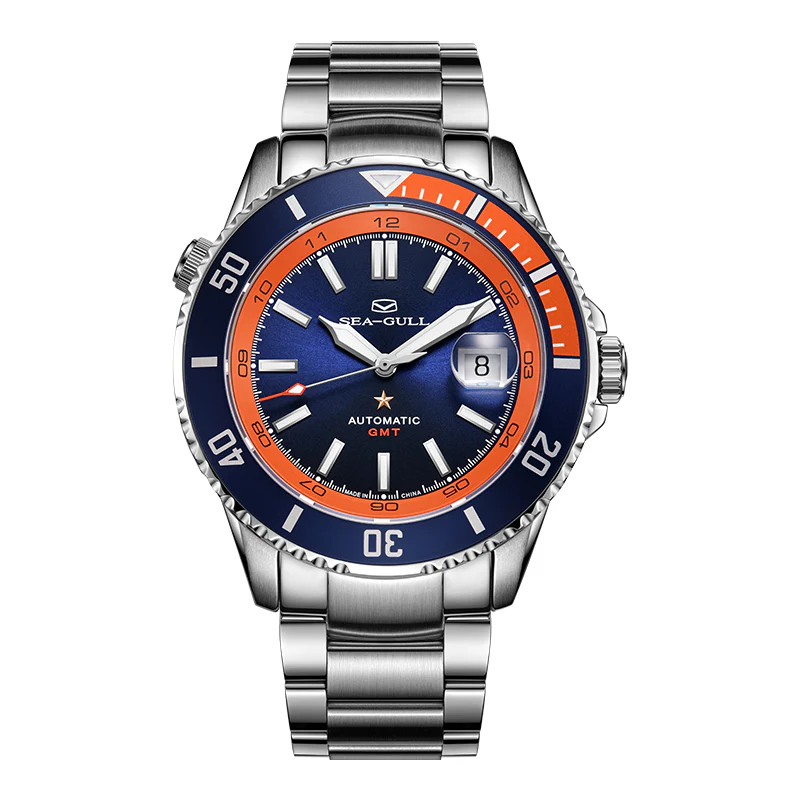 Sea-Gull Ocean Series 200m Waterproof GMT Dive Watch 43.5mm