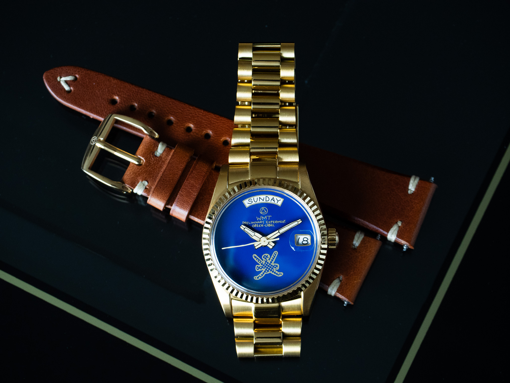 WMT Watches CB0160CH / 50pcs Limited Edition / Metal Bracelet + Leather Strap Set